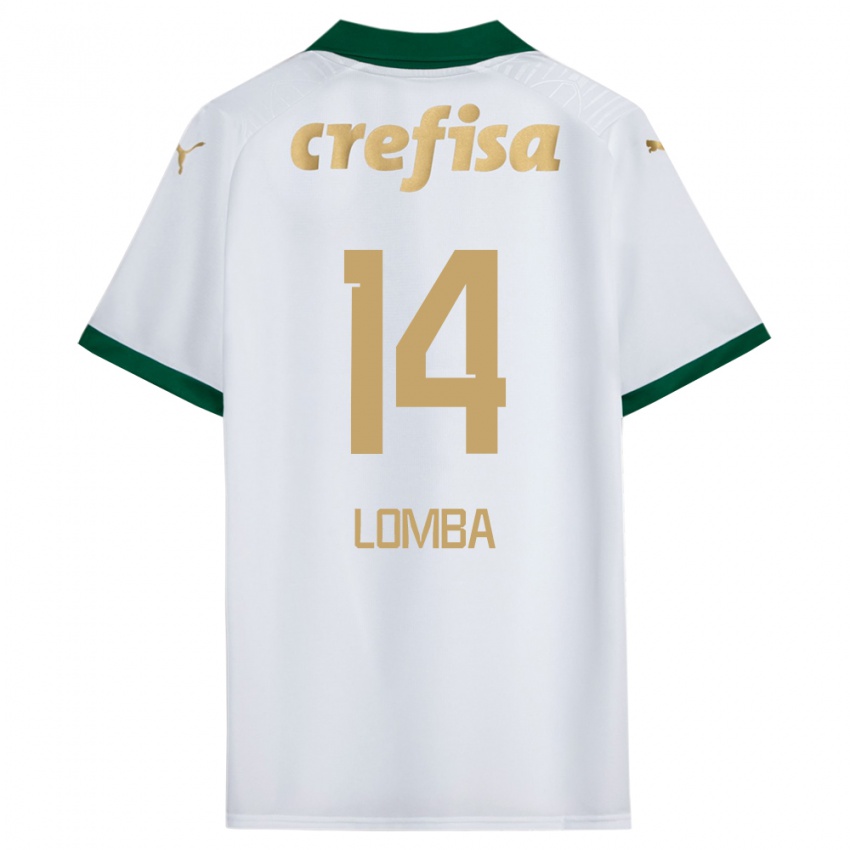 Niño Camiseta Marcelo Lomba #14 Blanco Verde 2ª Equipación 2024/25 La Camisa México