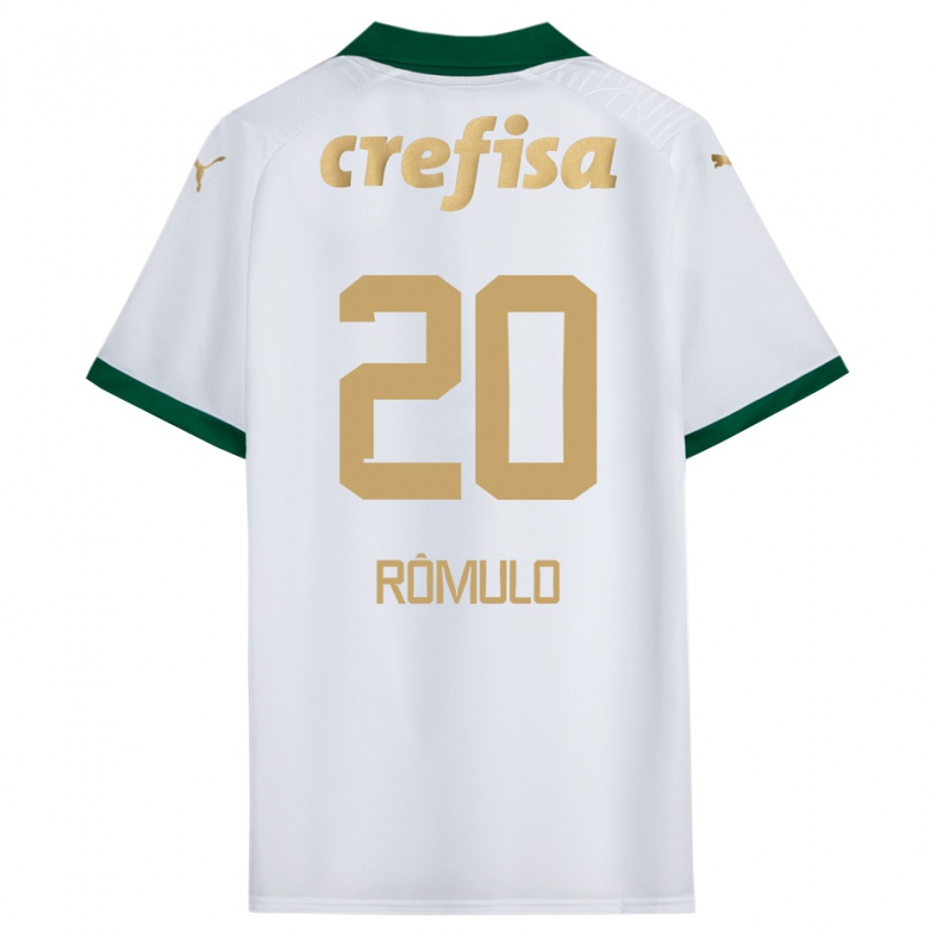 Niño Camiseta Rômulo #20 Blanco Verde 2ª Equipación 2024/25 La Camisa México