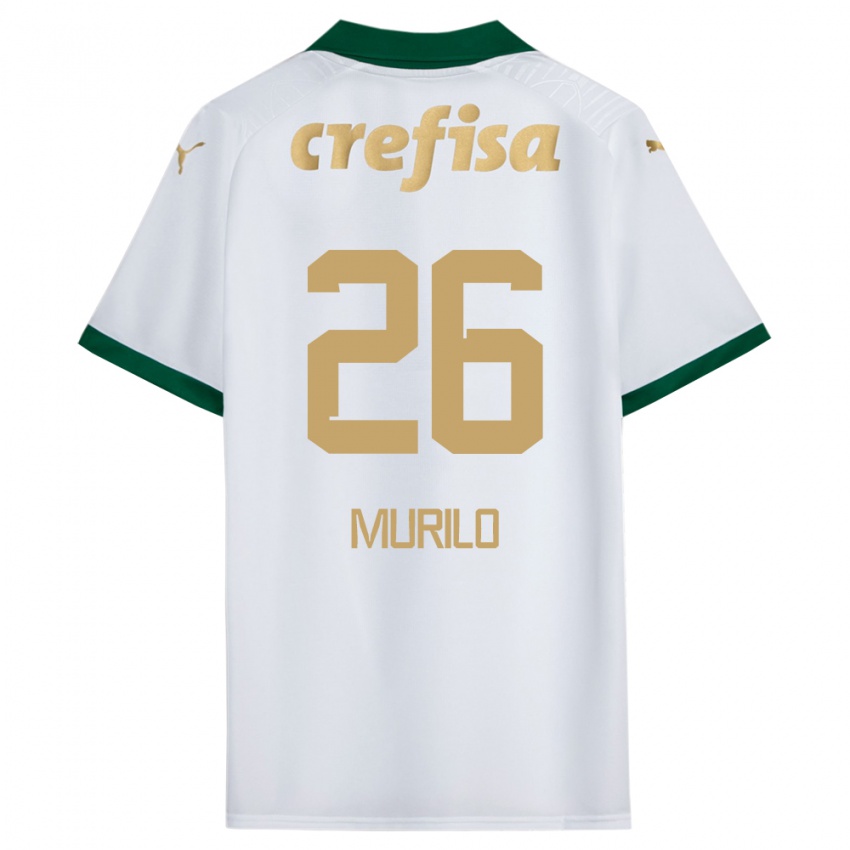 Niño Camiseta Murilo #26 Blanco Verde 2ª Equipación 2024/25 La Camisa México