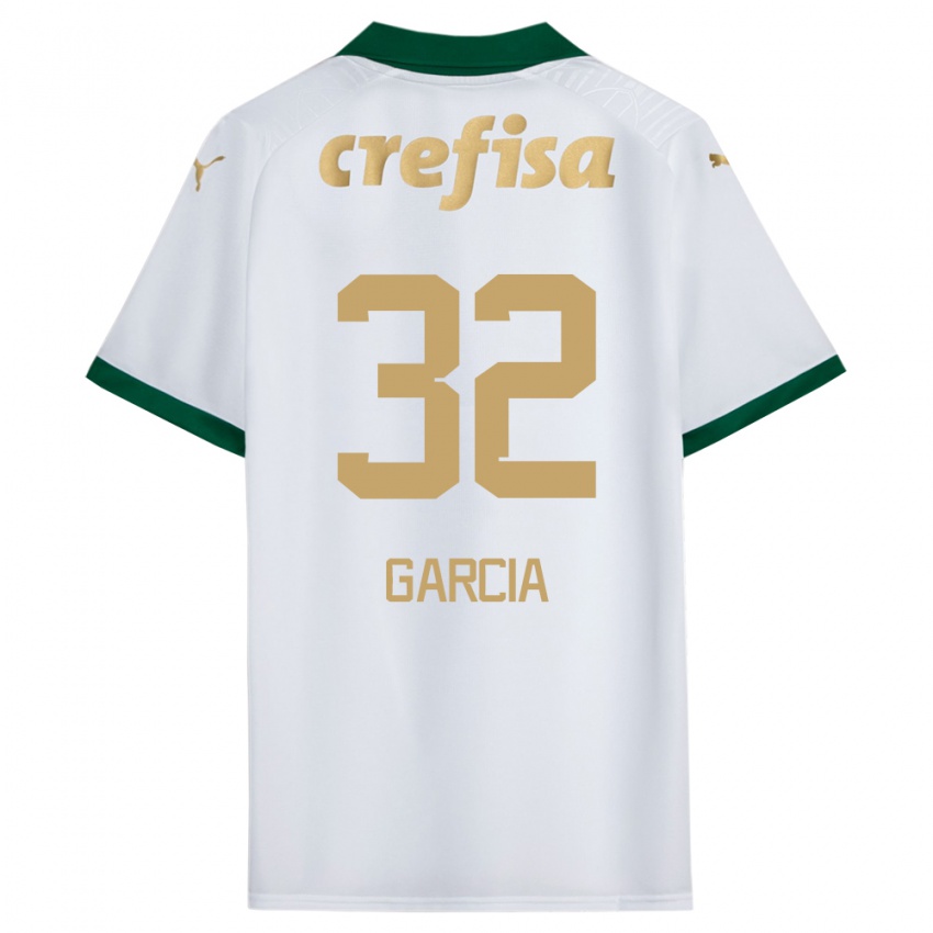 Niño Camiseta Garcia #32 Blanco Verde 2ª Equipación 2024/25 La Camisa México