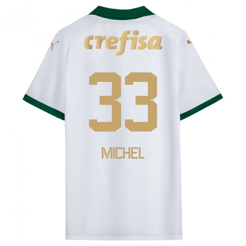 Niño Camiseta Michel #33 Blanco Verde 2ª Equipación 2024/25 La Camisa México