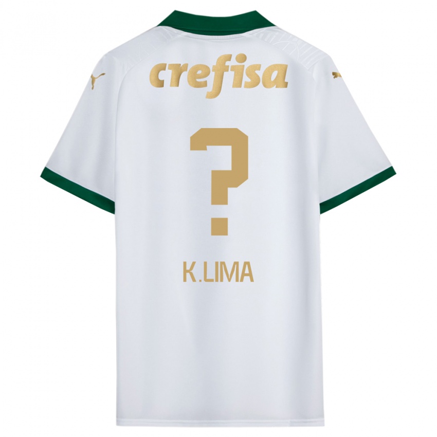 Niño Camiseta Kauan Lima #0 Blanco Verde 2ª Equipación 2024/25 La Camisa México