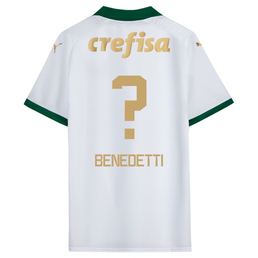 Niño Camiseta Luis Benedetti #0 Blanco Verde 2ª Equipación 2024/25 La Camisa México