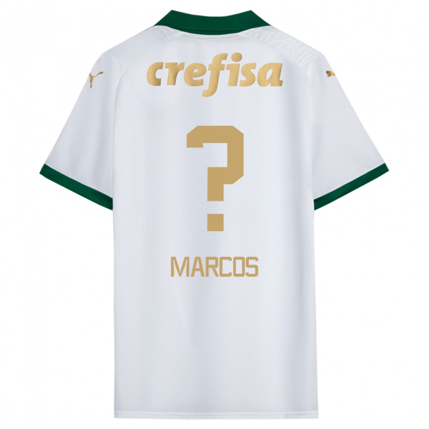 Niño Camiseta Antônio Marcos #0 Blanco Verde 2ª Equipación 2024/25 La Camisa México