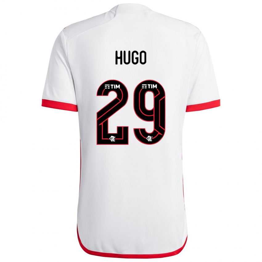 Niño Camiseta Victor Hugo #29 Blanco Rojo 2ª Equipación 2024/25 La Camisa México