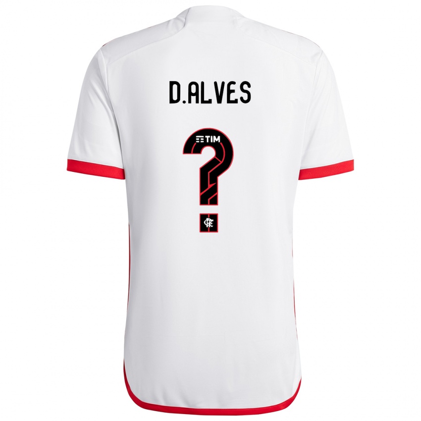 Niño Camiseta Dyogo Alves #0 Blanco Rojo 2ª Equipación 2024/25 La Camisa México