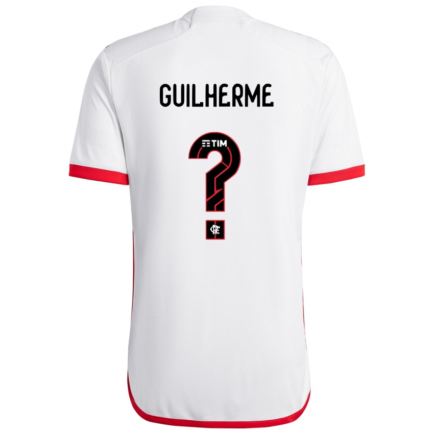 Niño Camiseta Guilherme #0 Blanco Rojo 2ª Equipación 2024/25 La Camisa México