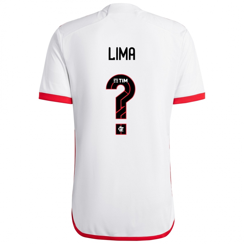 Niño Camiseta Felipe Lima #0 Blanco Rojo 2ª Equipación 2024/25 La Camisa México