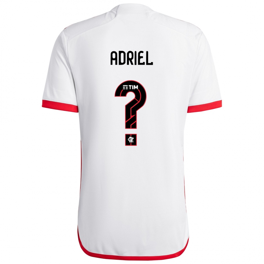 Niño Camiseta Adriel #0 Blanco Rojo 2ª Equipación 2024/25 La Camisa México