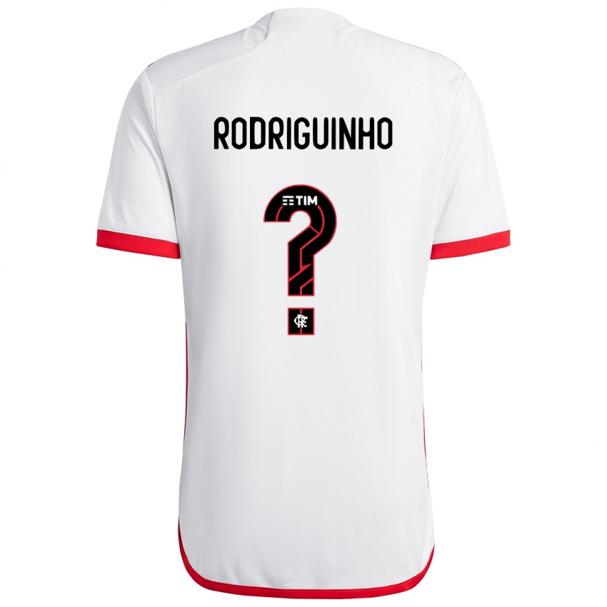 Niño Camiseta Rodriguinho #0 Blanco Rojo 2ª Equipación 2024/25 La Camisa México