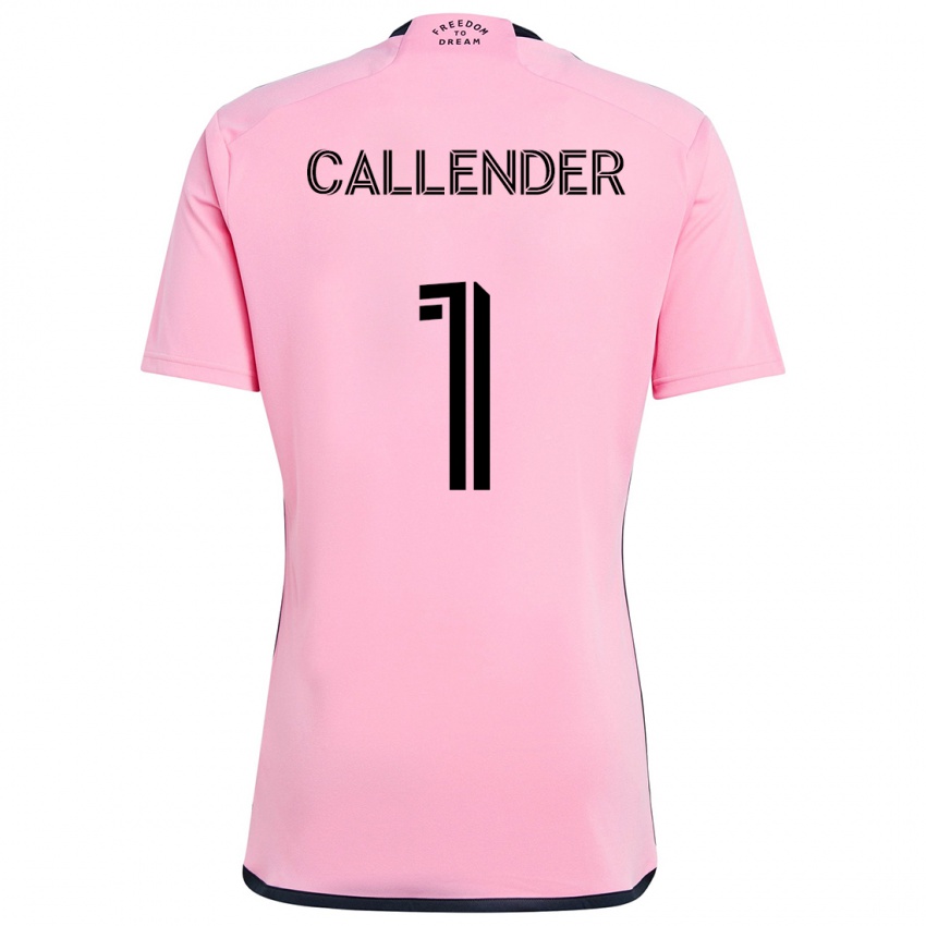 Hombre Camiseta Drake Callender #1 Rosa 1ª Equipación 2024/25 La Camisa México