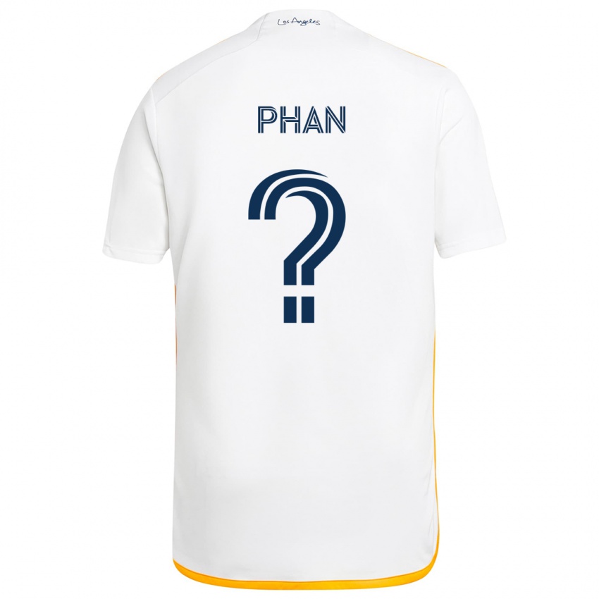 Hombre Camiseta Brett Phan #0 Blanco Amarillo 1ª Equipación 2024/25 La Camisa México