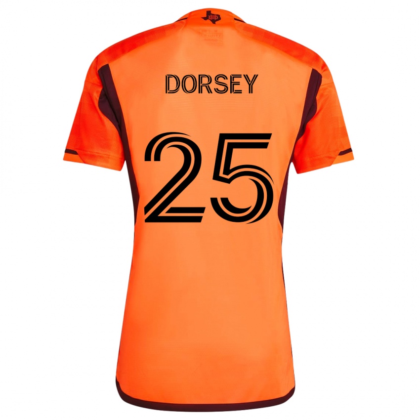 Hombre Camiseta Griffin Dorsey #25 Naranja Negro 1ª Equipación 2024/25 La Camisa México