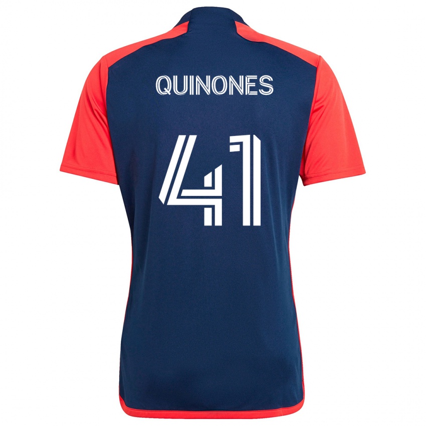 Hombre Camiseta Colby Quiñónes #41 Azul Rojo 1ª Equipación 2024/25 La Camisa México