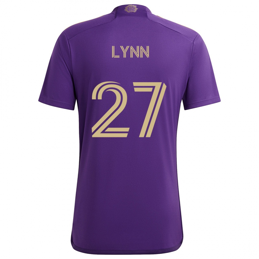 Hombre Camiseta Jack Lynn #27 Púrpura Amarillo 1ª Equipación 2024/25 La Camisa México