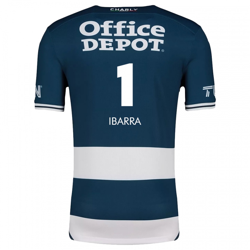 Hombre Camiseta Fabiola Ibarra #1 Azul Blanco 1ª Equipación 2024/25 La Camisa México