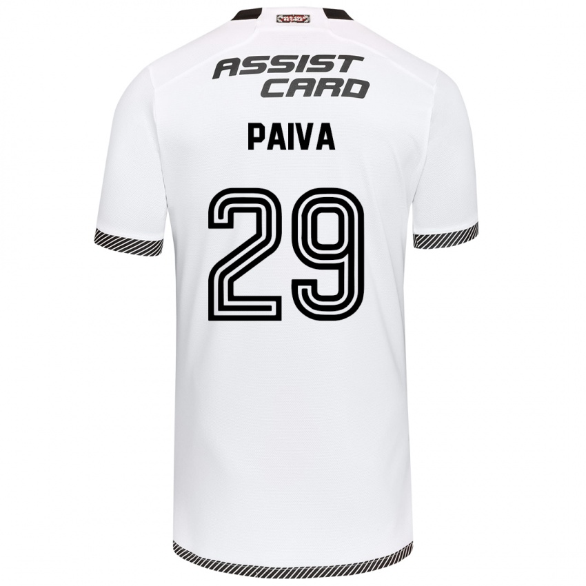 Hombre Camiseta Guillermo Paiva #29 Blanco Negro 1ª Equipación 2024/25 La Camisa México