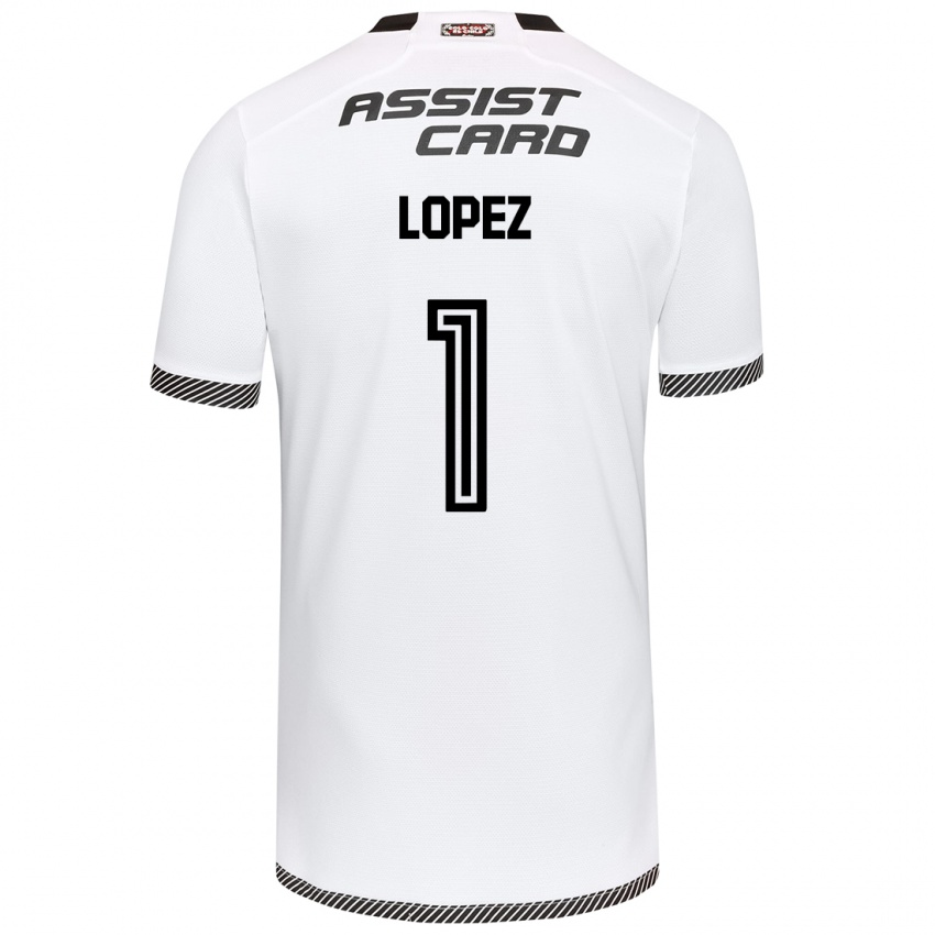 Hombre Camiseta Yessenia López #1 Blanco Negro 1ª Equipación 2024/25 La Camisa México