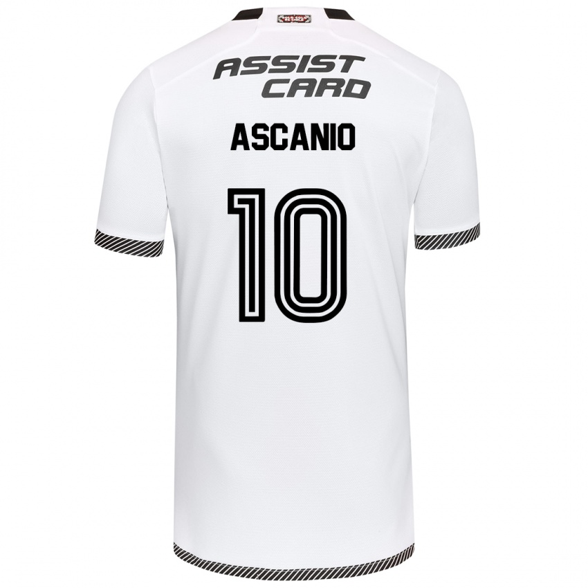 Hombre Camiseta Yusmery Ascanio #10 Blanco Negro 1ª Equipación 2024/25 La Camisa México