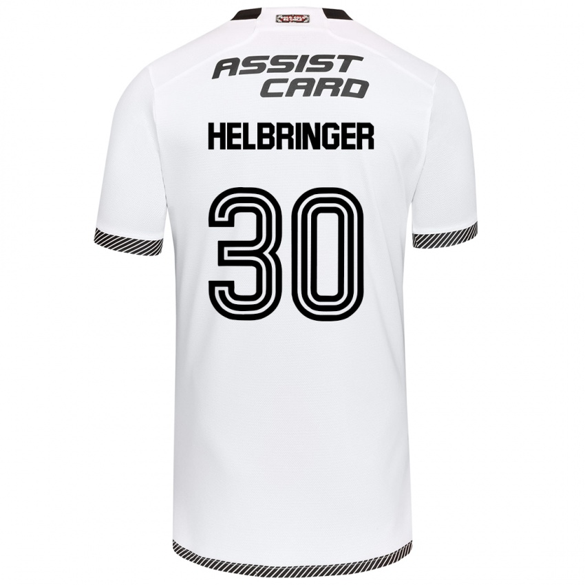 Hombre Camiseta Aixa Helbringer #30 Blanco Negro 1ª Equipación 2024/25 La Camisa México