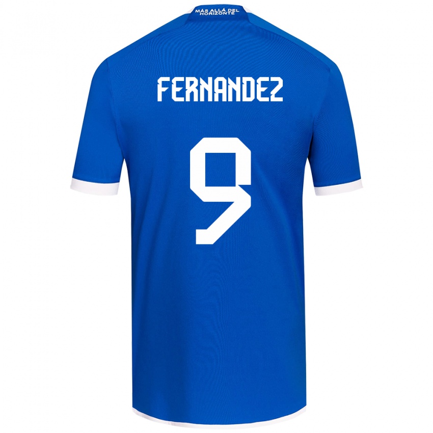 Hombre Camiseta Leandro Fernández #9 Azul Blanco 1ª Equipación 2024/25 La Camisa México