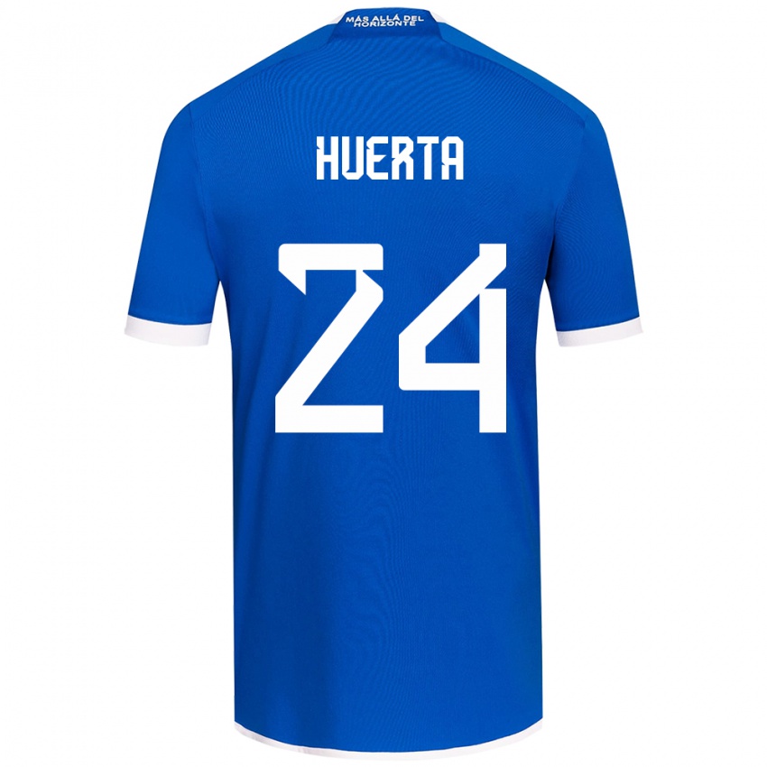 Hombre Camiseta Renato Huerta #24 Azul Blanco 1ª Equipación 2024/25 La Camisa México