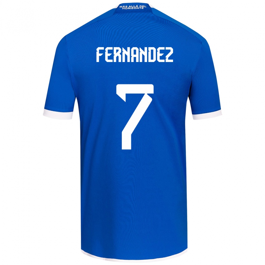 Hombre Camiseta Rebeca Fernández #7 Azul Blanco 1ª Equipación 2024/25 La Camisa México