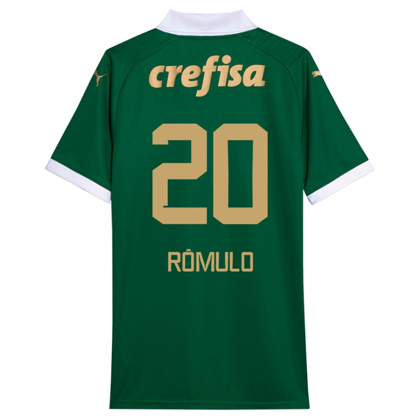 Hombre Camiseta Rômulo #20 Verde Blanco 1ª Equipación 2024/25 La Camisa México