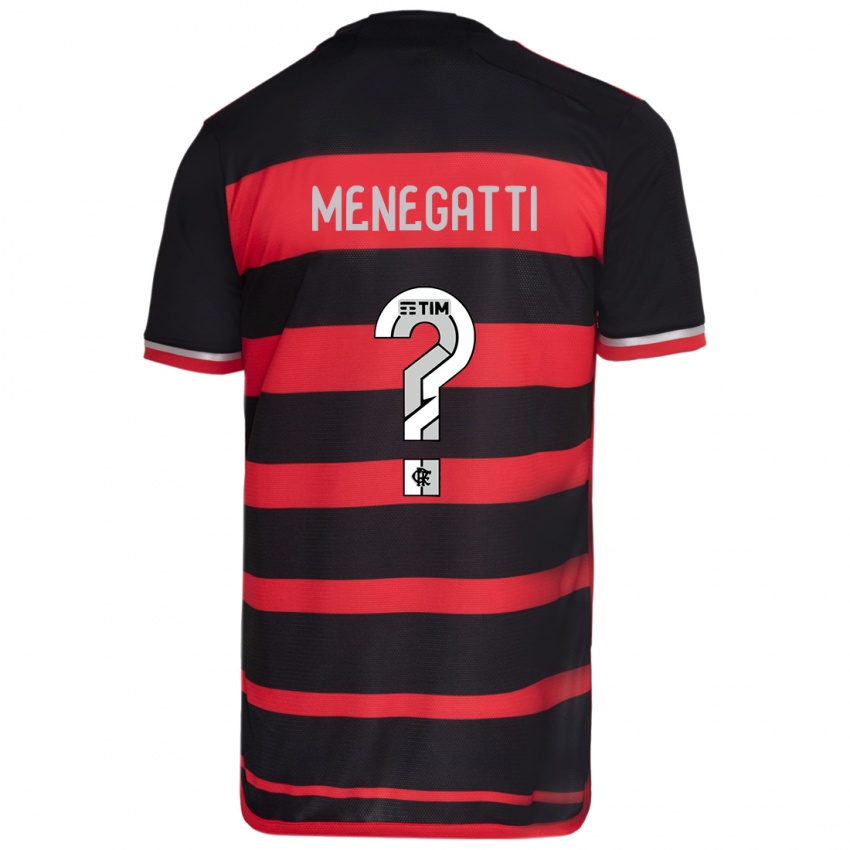 Hombre Camiseta Kauan Menegatti #0 Negro Rojo 1ª Equipación 2024/25 La Camisa México