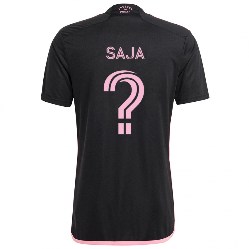 Hombre Camiseta Mateo Saja #0 Negro 2ª Equipación 2024/25 La Camisa México