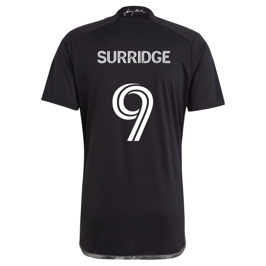 Hombre Camiseta Sam Surridge #9 Negro 2ª Equipación 2024/25 La Camisa México