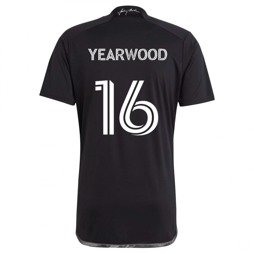 Hombre Camiseta Dru Yearwood #16 Negro 2ª Equipación 2024/25 La Camisa México