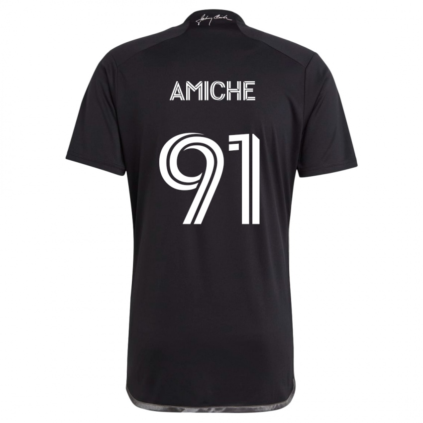 Hombre Camiseta Kemy Amiche #91 Negro 2ª Equipación 2024/25 La Camisa México