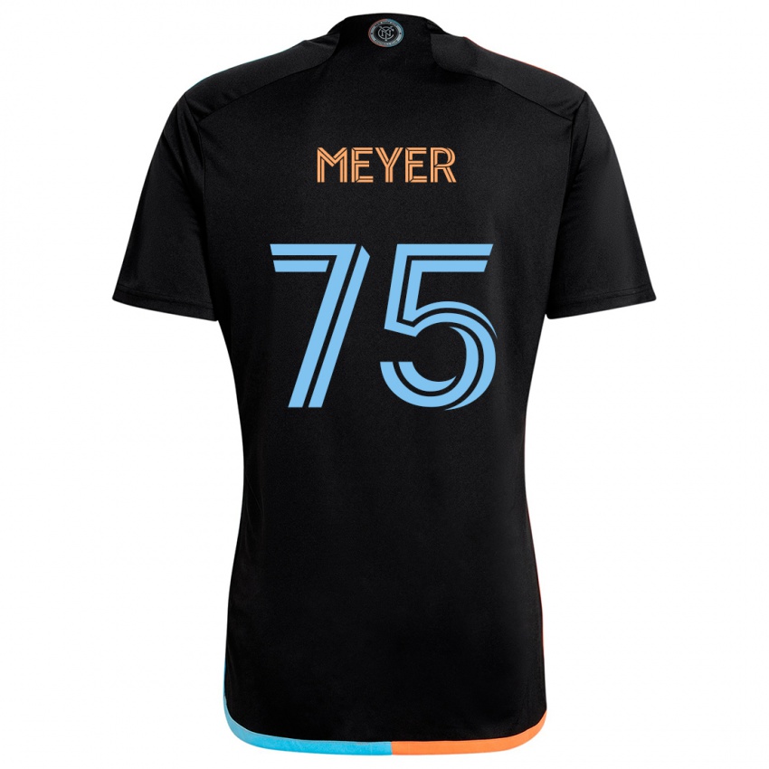 Hombre Camiseta Will Meyer #75 Negro Naranja Azul 2ª Equipación 2024/25 La Camisa México