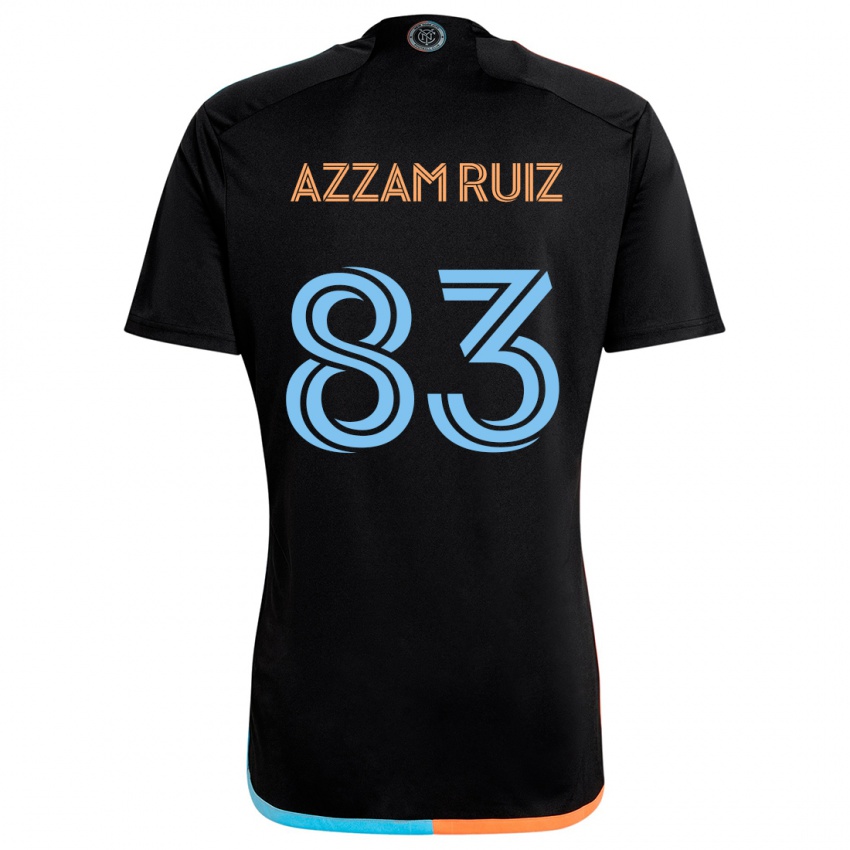 Hombre Camiseta Camil Azzam Ruiz #83 Negro Naranja Azul 2ª Equipación 2024/25 La Camisa México