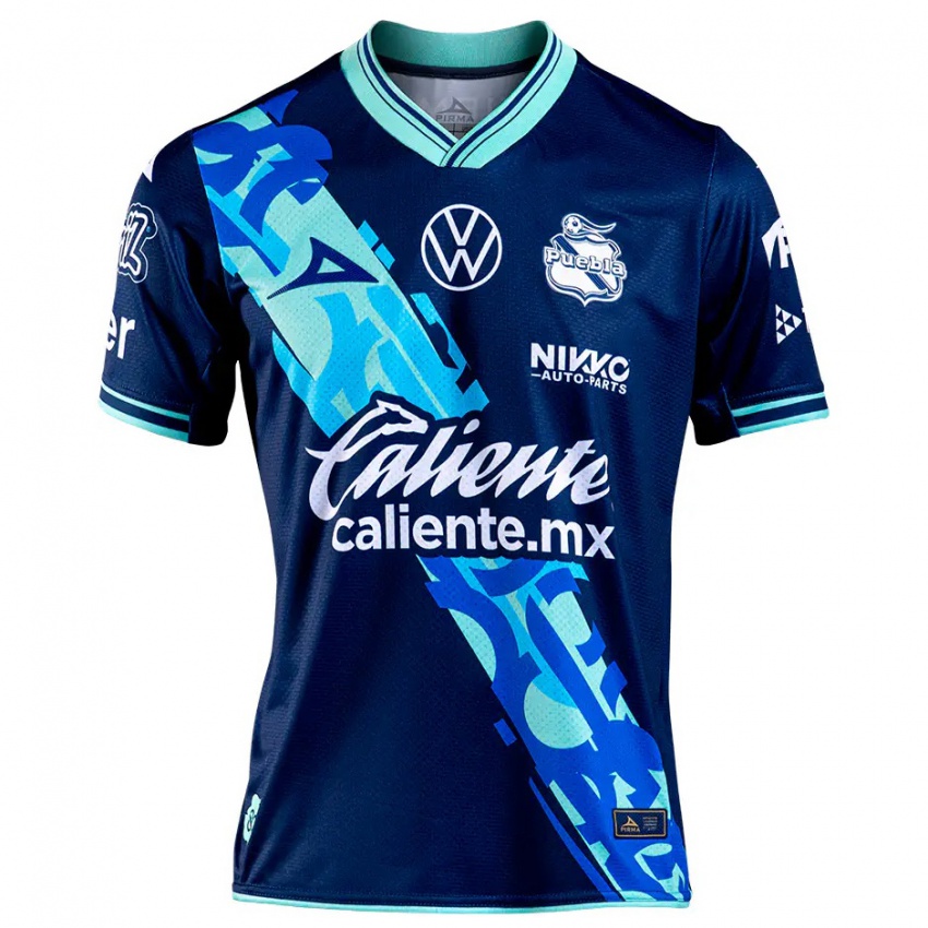 Hombre Camiseta Facundo Waller #15 Azul Marino 2ª Equipación 2024/25 La Camisa México