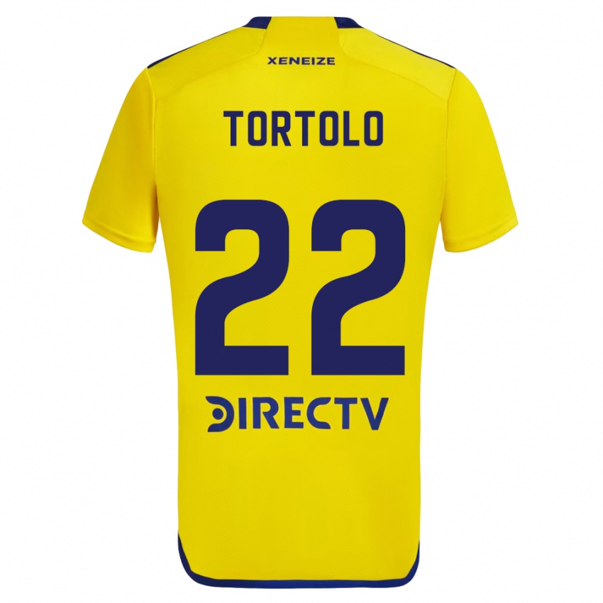 Hombre Camiseta Dulce Tortolo #22 Amarillo Azul 2ª Equipación 2024/25 La Camisa México