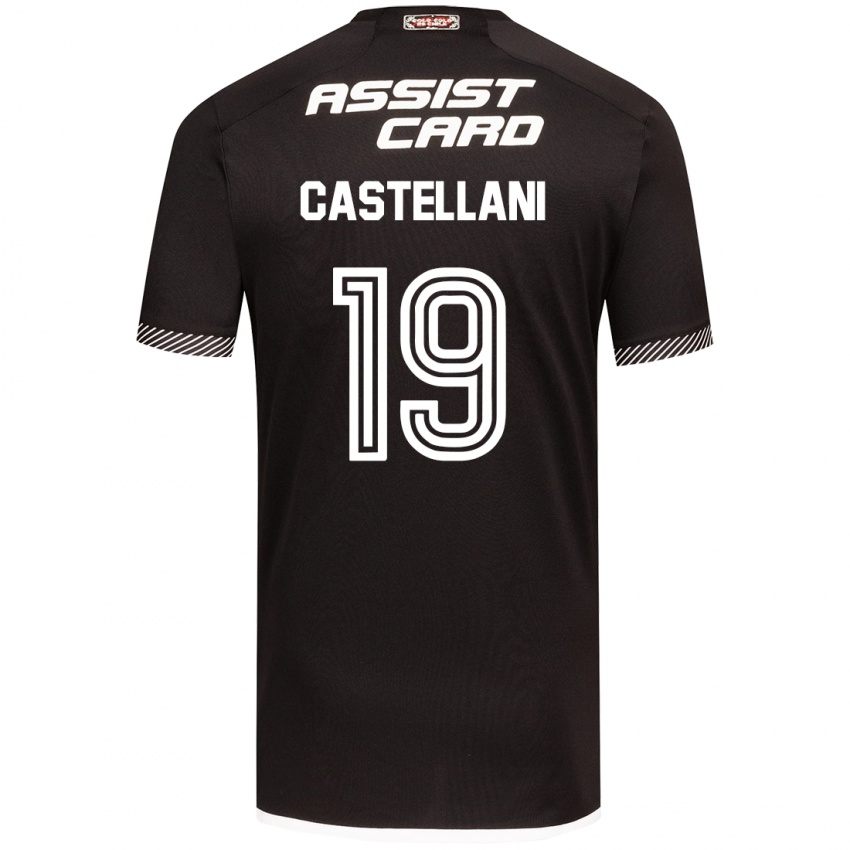 Hombre Camiseta Gonzalo Castellani #19 Blanco Negro 2ª Equipación 2024/25 La Camisa México