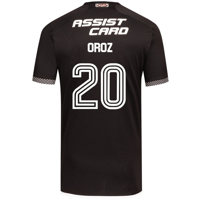 Hombre Camiseta Alexander Oroz #20 Blanco Negro 2ª Equipación 2024/25 La Camisa México