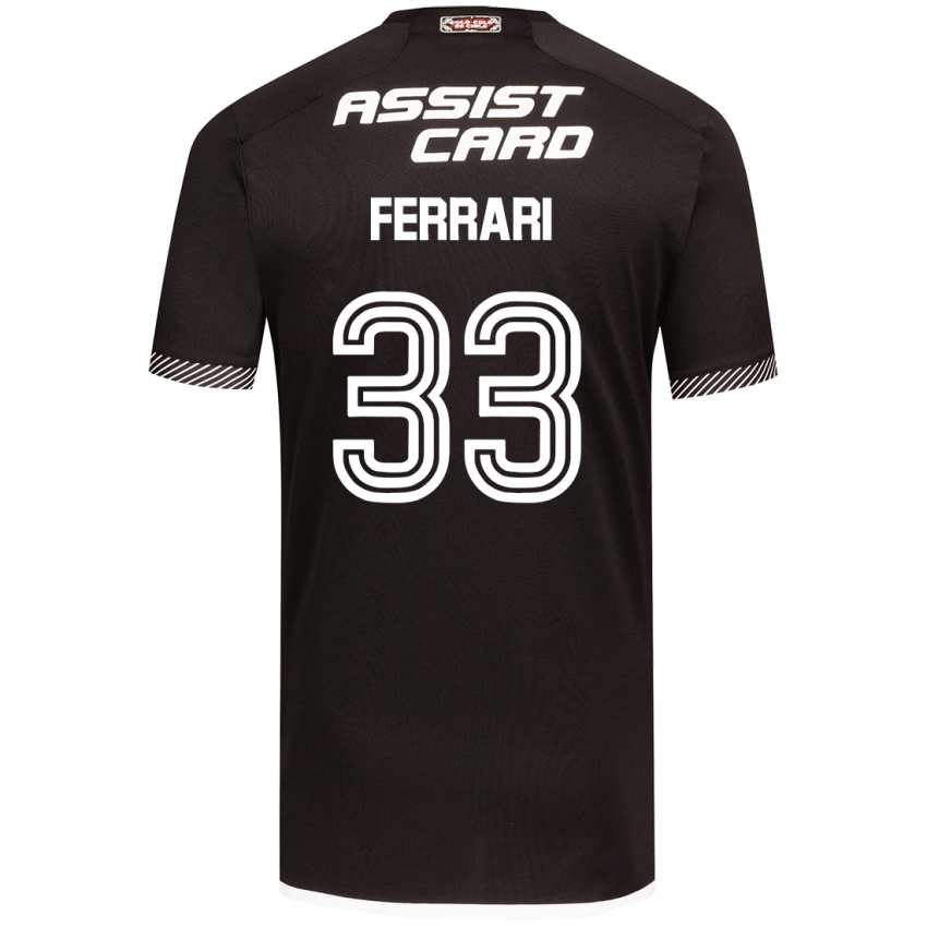 Hombre Camiseta Matías Ferrari #33 Blanco Negro 2ª Equipación 2024/25 La Camisa México