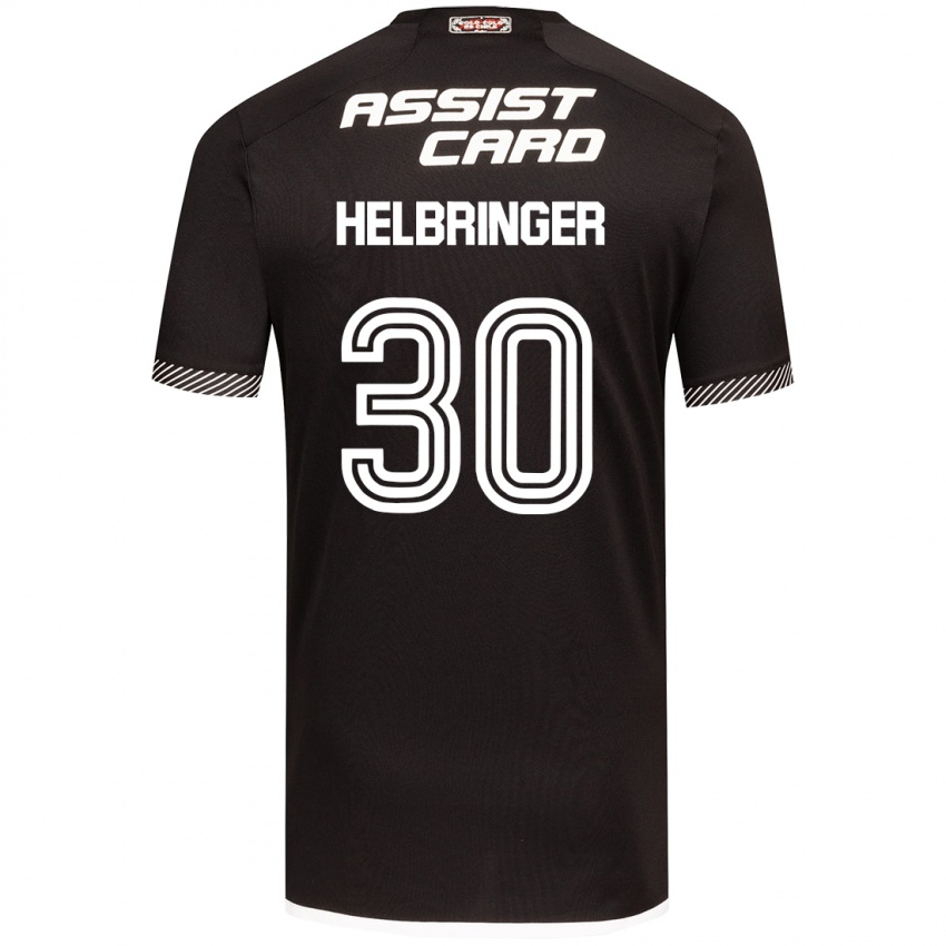 Hombre Camiseta Aixa Helbringer #30 Blanco Negro 2ª Equipación 2024/25 La Camisa México