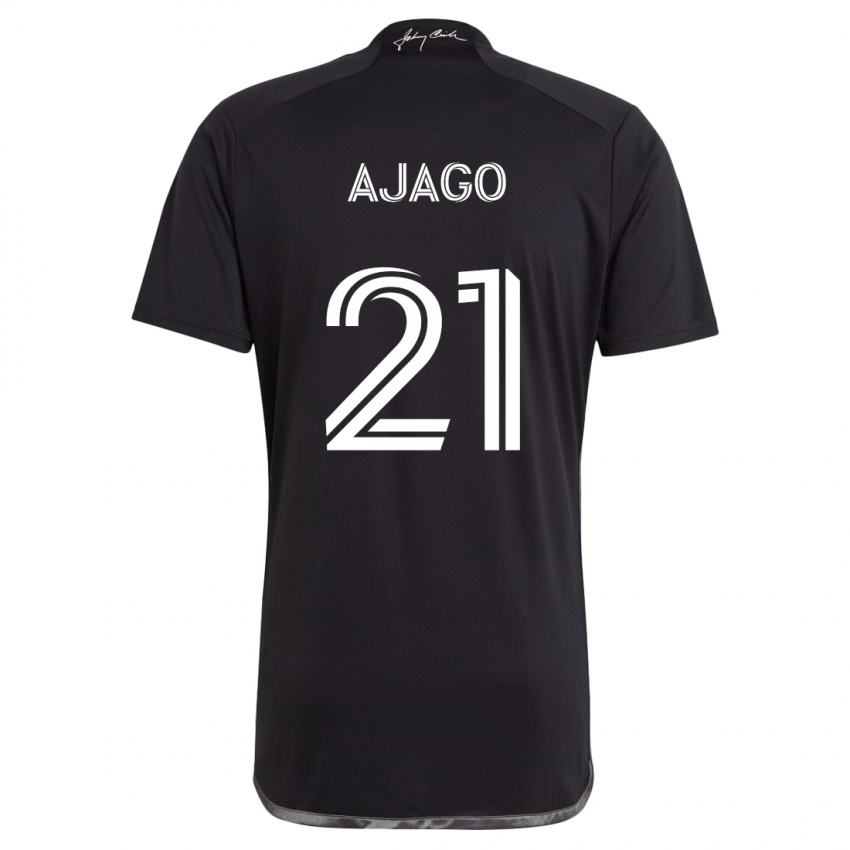 Mujer Camiseta Forster Ajago #21 Negro 2ª Equipación 2024/25 La Camisa México