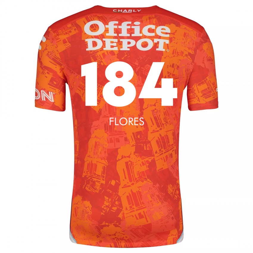 Mujer Camiseta Jason Flores #184 Naranja Blanco 2ª Equipación 2024/25 La Camisa México