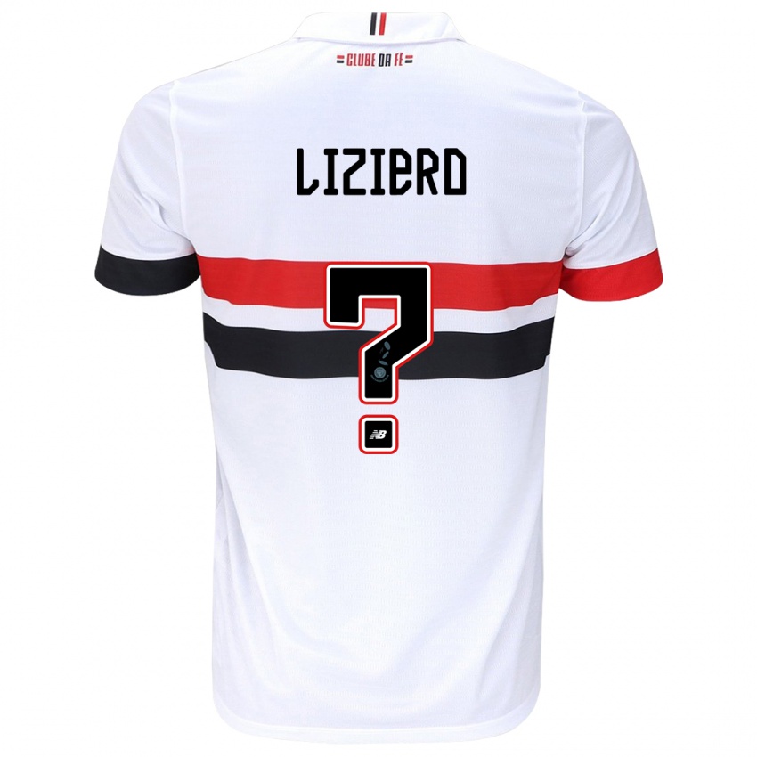 Niño Camiseta Liziero #0 Blanco Rojo Negro 1ª Equipación 2024/25 La Camisa México