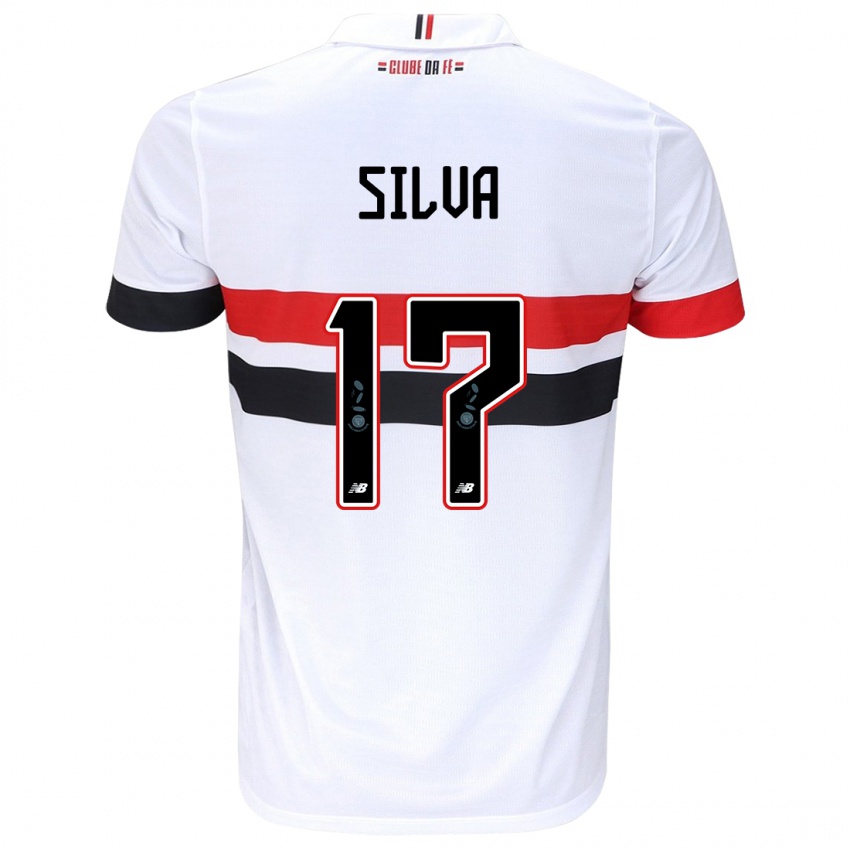 Niño Camiseta André Silva #17 Blanco Rojo Negro 1ª Equipación 2024/25 La Camisa México