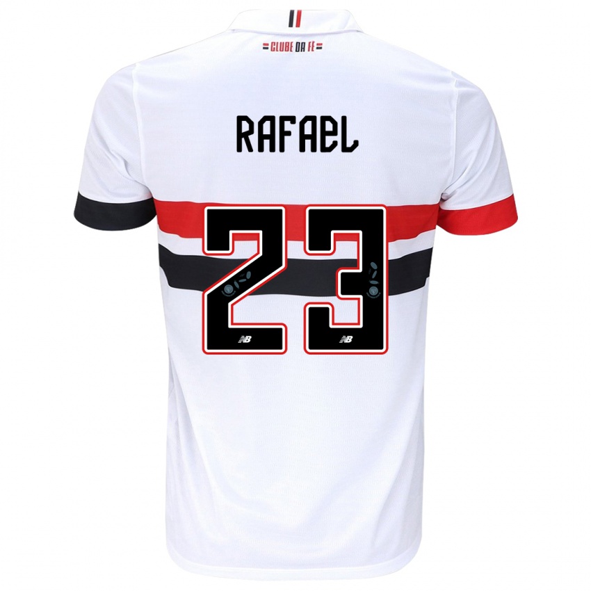 Niño Camiseta Rafael #23 Blanco Rojo Negro 1ª Equipación 2024/25 La Camisa México