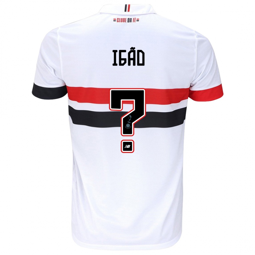 Niño Camiseta Igão #0 Blanco Rojo Negro 1ª Equipación 2024/25 La Camisa México