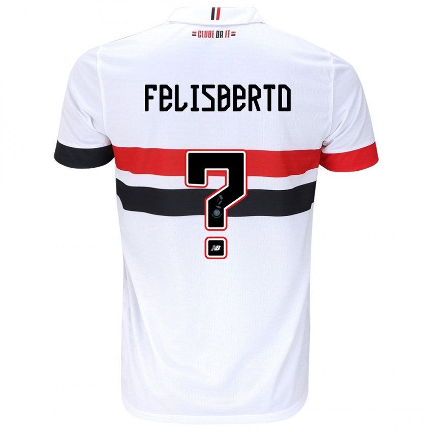 Niño Camiseta Igor Felisberto #0 Blanco Rojo Negro 1ª Equipación 2024/25 La Camisa México