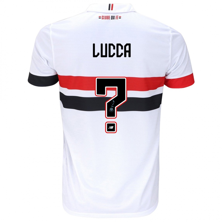 Niño Camiseta Cauã Lucca #0 Blanco Rojo Negro 1ª Equipación 2024/25 La Camisa México