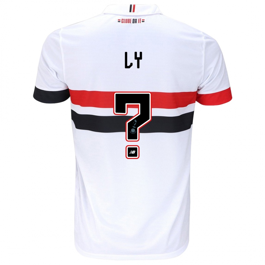 Niño Camiseta Iba Ly #0 Blanco Rojo Negro 1ª Equipación 2024/25 La Camisa México